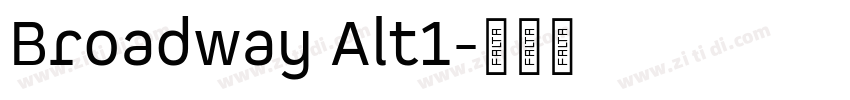 Broadway Alt1字体转换